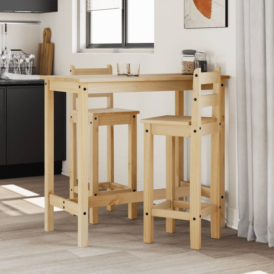 3-delige Barset massief grenenhout