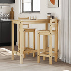 Barstoelen 2 st massief grenenhout 107 cm