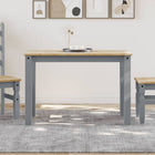 Dining Table Panama 112x60x75 cm Solid Pine Grey
