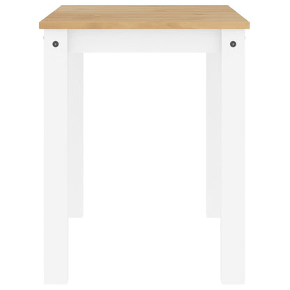 Eettafel Panama 117x60x75 cm massief grenenhout wit