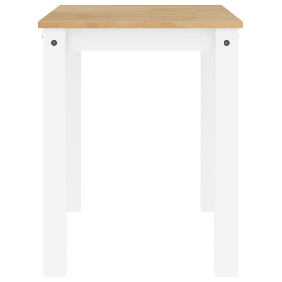 Eettafel Panama 117x60x75 cm massief grenenhout wit