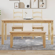 Eettafel 160x80x75 cm massief grenenhout