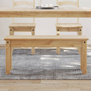 Eetkamerbank massief grenenhout 105x30x45 cm