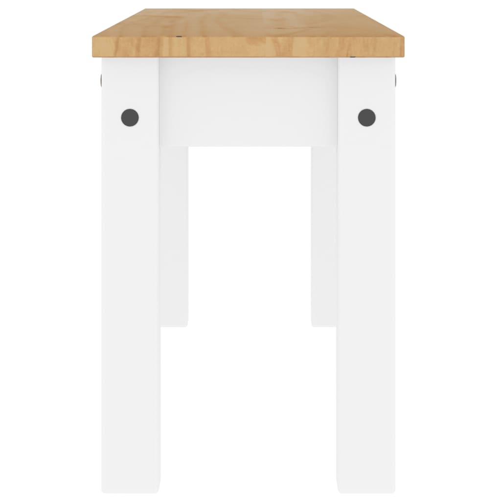 Eetkamerbank PANAMA 105x30x45 cm massief grenenhout wit