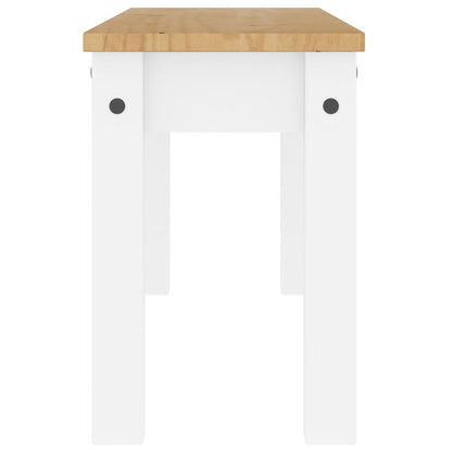 Eetkamerbank PANAMA 105x30x45 cm massief grenenhout wit