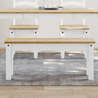 Dining bench PANAMA 105x30x45 cm solid pine white