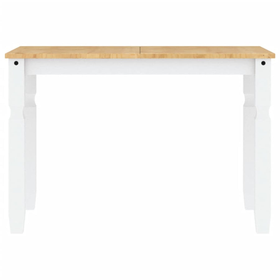 Eettafel Corona 112x60x75 cm massief grenenhout wit