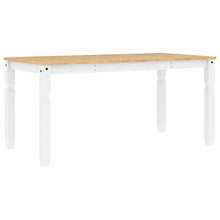 Eettafel Corona 160x80x75 cm massief grenenhout wit