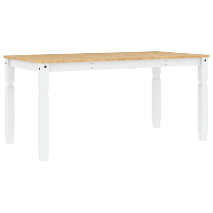 Eettafel Corona 160x80x75 cm massief grenenhout wit