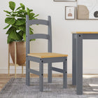 Dining Chairs 2 pcs 40x46x99 cm solid pine wood grey