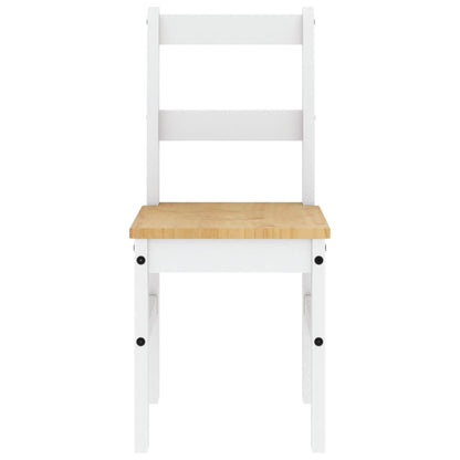 Eetkamerstoelen 2 st Panama 40x46x90 cm grenenhout wit