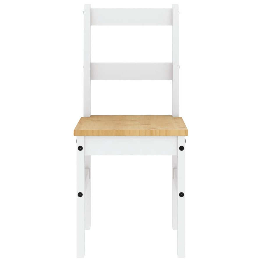 Eetkamerstoelen 2 st Panama 40x46x90 cm grenenhout wit