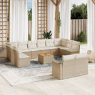 Loungeset 13-delig poly rattan beige