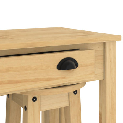 5-Delige Barset Massief Grenenhout 4