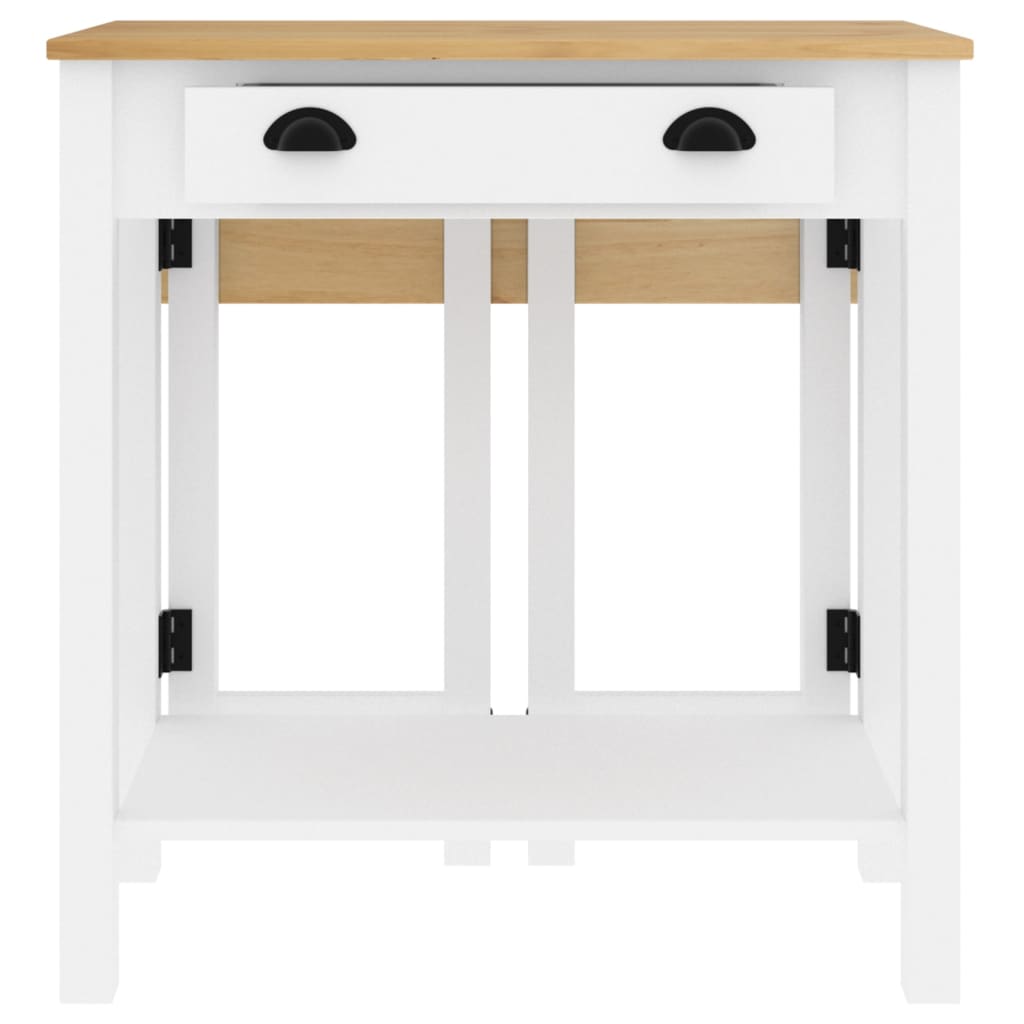 5-delige Barset massief grenenhout wit
