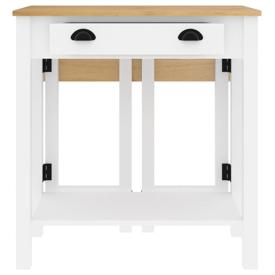 5-delige Barset massief grenenhout wit