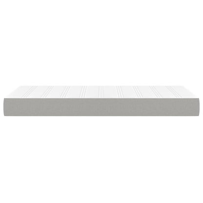 Pocketveringmatras 120x190x20 cm stof lichtgrijs 120 x 190 cm Lichtgrijs