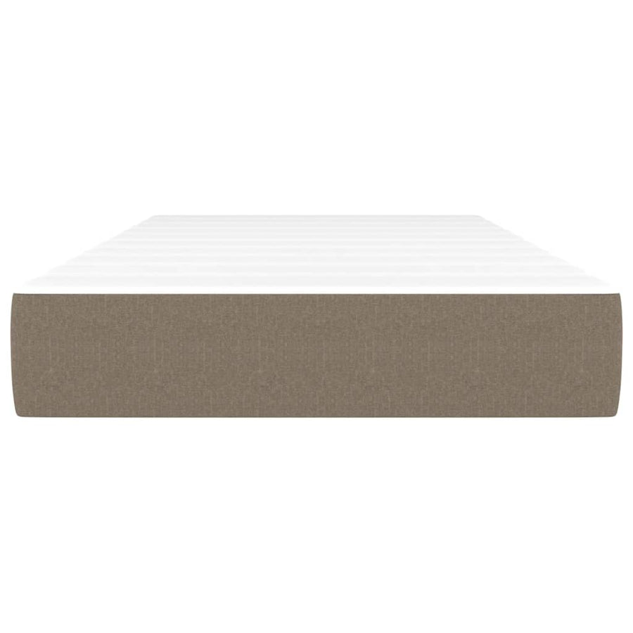 Pocketveringmatras 120x190x20 cm stof taupe 120 x 190 cm Taupe