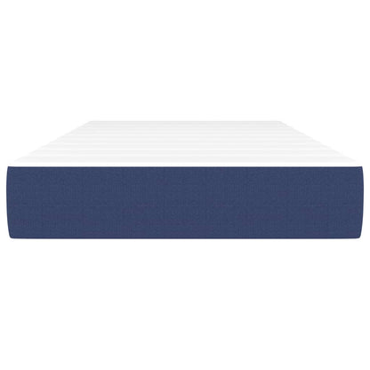 Pocketveringmatras 120x190x20 cm stof blauw 120 x 190 cm Blauw
