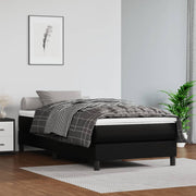 Pocketveringmatras medium 120x190x20 cm kunstleer zwart