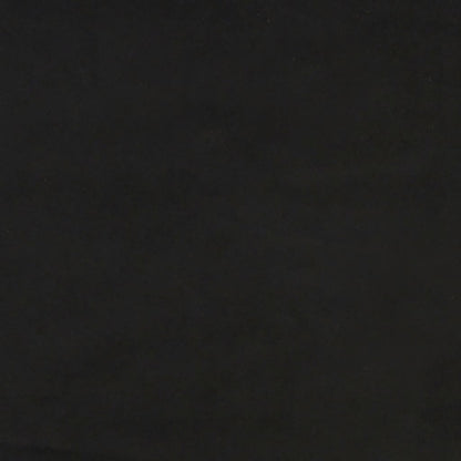 Pocketveringmatras 120x190x20 cm fluweel zwart 120 x 190 cm Zwart