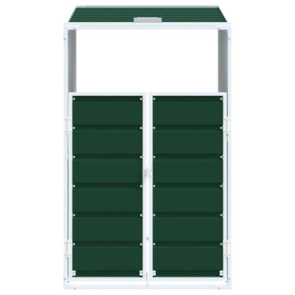 Containerberging voor 1 container 72x81x115 cm staal groen