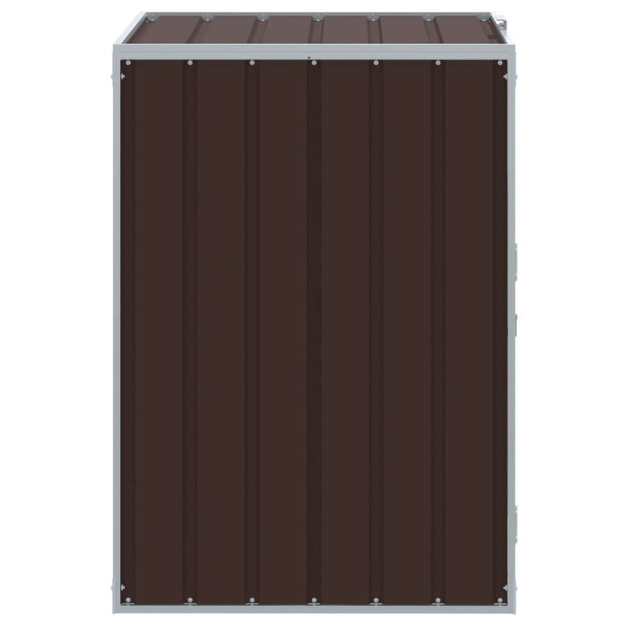 Containerberging voor 1 container 72x81x115 cm staal bruin