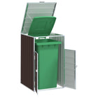 Container storage for 1 container 72x81x115 cm steel brown