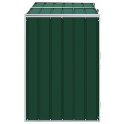 Containerberging voor 2 containers 144x81x113 cm staal groen