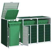 Containerberging 3 containers 216x81x115 cm staal groen