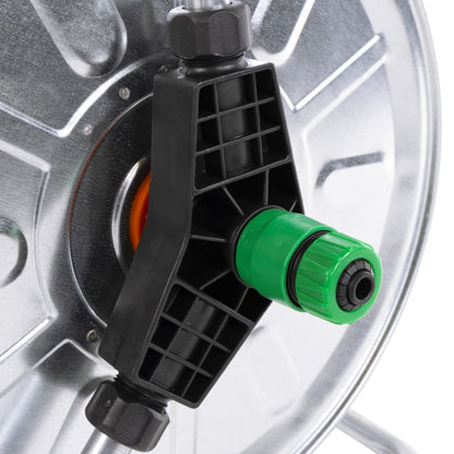 Slanghaspel voor 50 m 1/2" slang wandmontage staal