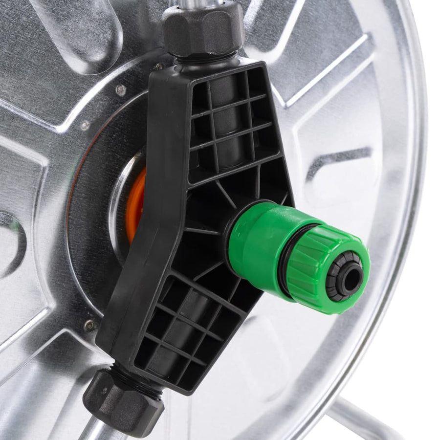 Slanghaspel voor 50 m 1/2" slang wandmontage staal