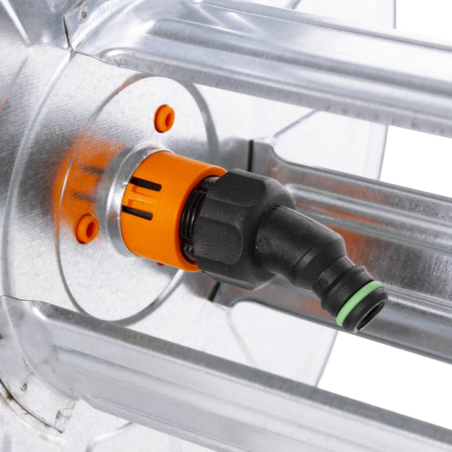Slanghaspel voor 50 m 1/2" slang wandmontage staal