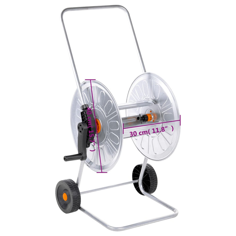Tuinslangkar Voor 80 M 1/2" Of 50 M 3/4" Slang Staal 40 cm