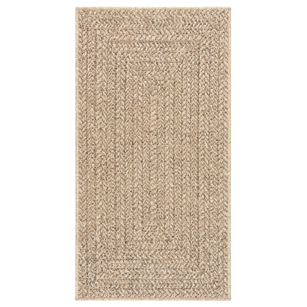 Vloerkleed ZIZUR binnen en buiten 60x110 cm jute look