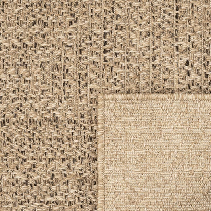 Vloerkleed ZIZUR binnen en buiten 60x110 cm jute look