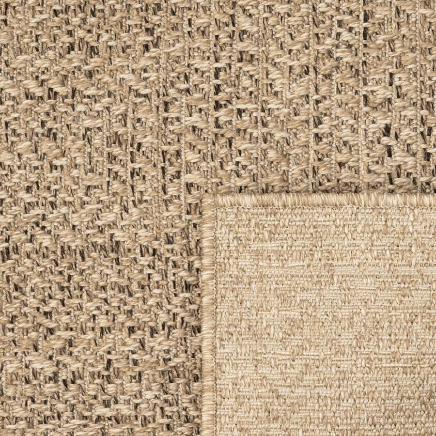 Vloerkleed ZIZUR binnen en buiten 60x110 cm jute look