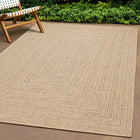 Vloerkleed 80x250 cm jute look binnen buiten