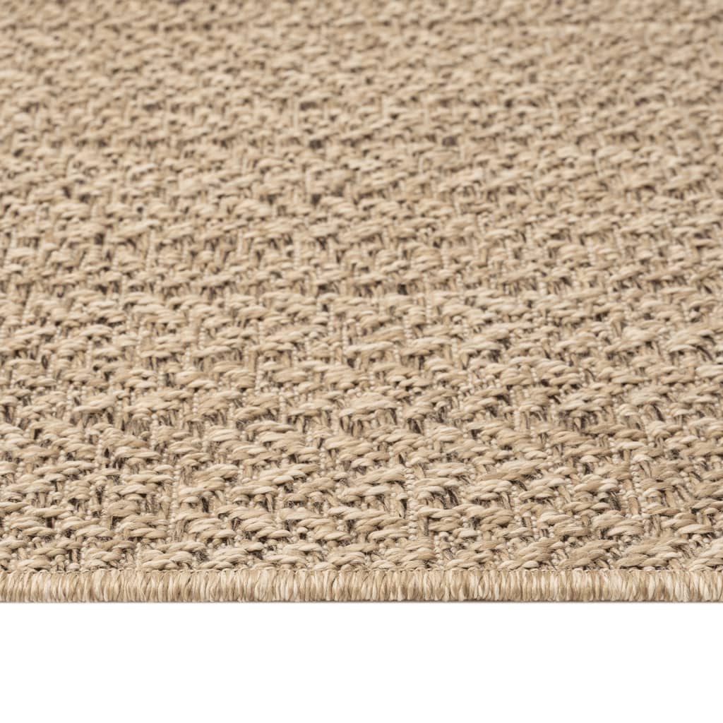 Vloerkleed ZIZUR binnen en buiten 240x340 cm jute look