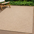 Vloerkleed 80x200 cm polypropyleen bruin jute look