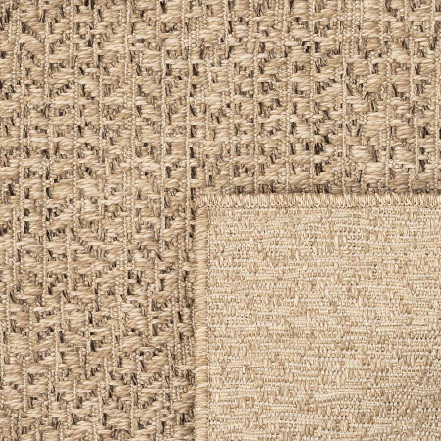 Vloerkleed ZIZUR binnen en buiten 80x250 cm jute look