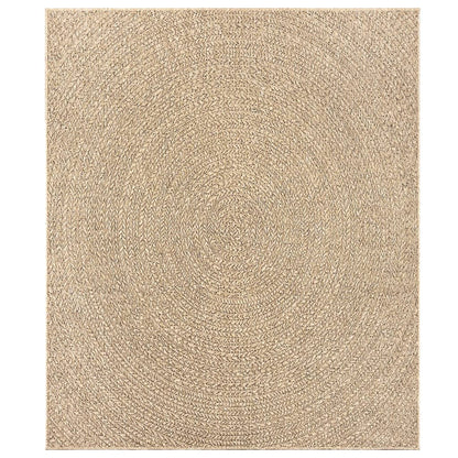 Vloerkleed ZIZUR binnen en buiten 240x340 cm jute look