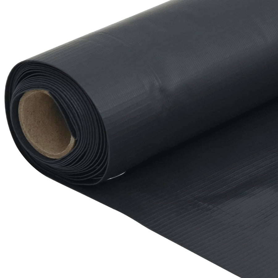 Tuinscherm 400x75 cm PVC antracietkleurig