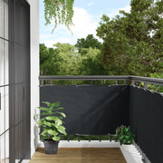 Balkonscherm 500x75 cm PVC antraciet