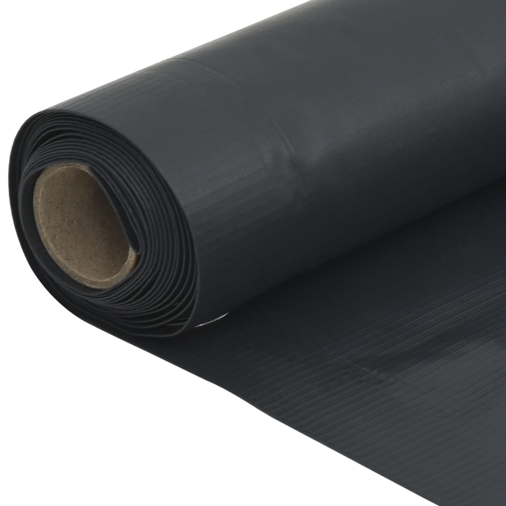 Tuinscherm 600x75 cm PVC antracietkleurig