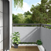 Balkonscherm 300x75 cm PVC grijs