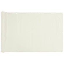 Tuinscherm 500x75 cm PVC wit