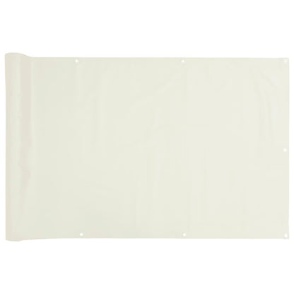 Tuinscherm 500x75 cm PVC wit