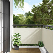 Balkonscherm 500x75 cm PVC wit