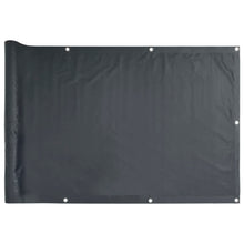 Tuinscherm 300x90 cm PVC antracietkleurig